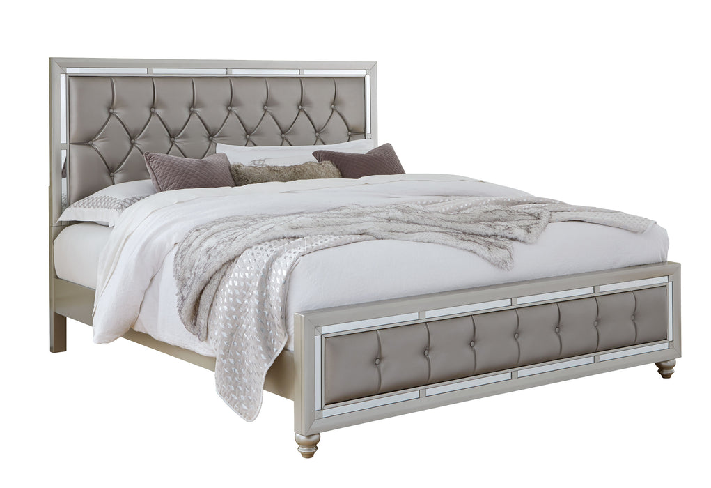 RILEY SILVER QUEEN BED