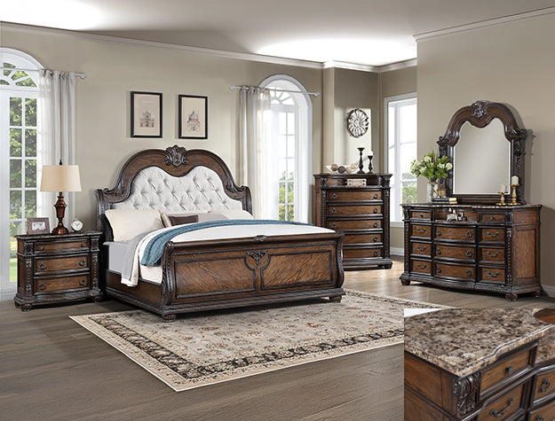 Stanley Dresser Mirror-Coffee Brown