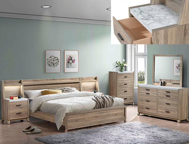 Tilston Nightstand W/Wall Panel